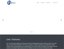 Tablet Screenshot of line1partners.com